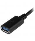 Cable usb tipo c a usb tipo a startech 0.15m - macho - hembra - negro