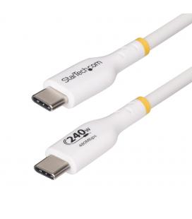 Cable usb tipo c startech 2m - macho - macho - blanco