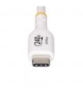 Cable usb tipo c startech 2m - macho - macho - blanco