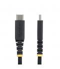 Cable usb tipo c startech 3m - macho - macho - negro trenzado