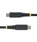 Cable usb tipo c startech 1m - macho - macho - negro trenzado