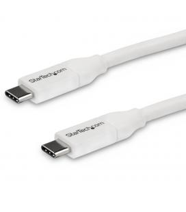 Cable usb tipo c startech 4m - macho - macho - blanco