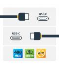 Cable usb tipo c startech 4m - macho - macho - blanco