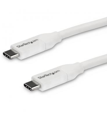 Cable usb tipo c startech 2m - macho - macho - blanco