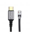 Cable usb tipo c a rj9 startech 1.8m
