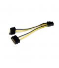 Cable 2x sata a pci express 6 pines startech 0.152m