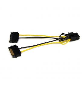 Cable 2x sata a pci express 8 pines startech 0.15m