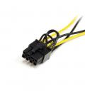 Cable 2x sata a pci express 8 pines startech 0.15m