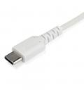 Cable usb tipo c startech 1m - macho - macho - blanco