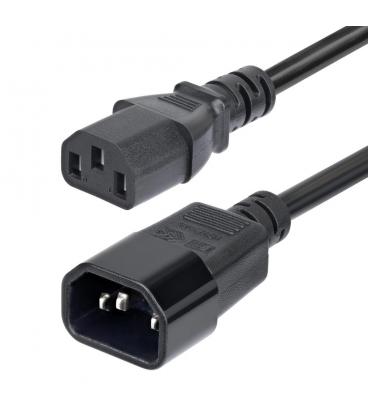 Cable c14 a c13 startech 4.5m - macho - hembra - negro