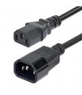 Cable c14 a c13 startech 4.5m - macho - hembra - negro
