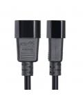 Cable c14 a c13 startech 4.5m - macho - hembra - negro