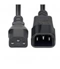 Cable c14 a c13 startech 4.5m - macho - hembra - negro