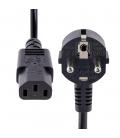 Cable schuko a c13 startech 2m - macho - hembra - negro