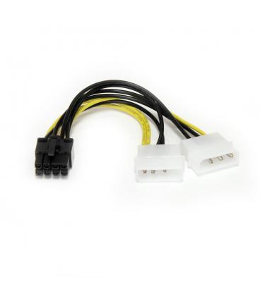 Cable 2x lp4 a pci express 8 pines startech 0.15m