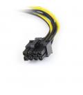 Cable 2x lp4 a pci express 8 pines startech 0.15m