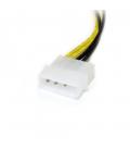 Cable 2x lp4 a pci express 8 pines startech 0.15m