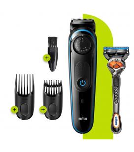 Barbero cortapelos braun bt3240 - uk + gillete fusion 39 ajustes - barba - lavable - control giratorio