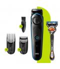 Barbero cortapelos braun bt3240 - uk + gillete fusion 39 ajustes - barba - lavable - control giratorio