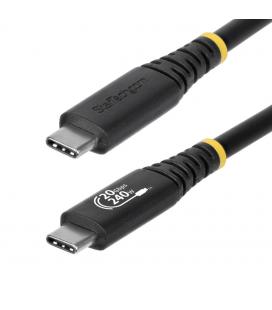 Cable usb tipo c staretch 2m - macho - macho - negro