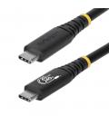 Cable usb tipo c staretch 2m - macho - macho - negro