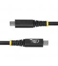 Cable usb tipo c staretch 2m - macho - macho - negro