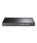 TP-Link TL-SG1218MPE switch Gestionado L2 Gigabit Ethernet (10/100/1000) Energía sobre Ethernet (PoE) 1U Negro
