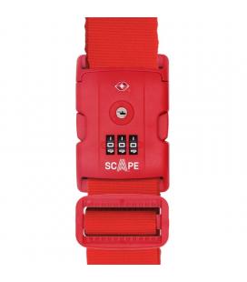 Correa para maleta con combinación scape travel e0121/ roja