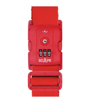 Correa para maleta con combinación scape travel e0121/ roja