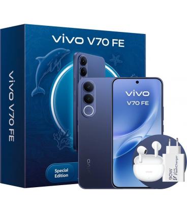 Smartphone vivo v70 fe 8gb/ 256gb/ 6.83'/ 5g/ azul/ incluye cargador + auriculares