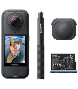 Cámara digital deportiva insta360 x4 air pack principiante/ 8k/ ángulo de visión 360º/ negra