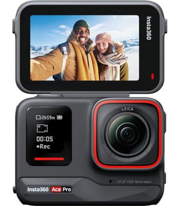 Cámara digital deportiva insta360 ace pro/ 8k/ ángulo de visión 180º/ negra