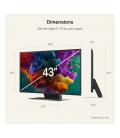 Televisor lg qned evo ai qned87 mini led 43qned87b6a 43'/ ultra hd 4k/ smart tv/ wifi