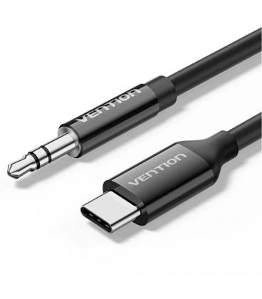Cable conversor audio vention bifbf/ usb tipo-c macho - jack 3.5 macho/ 1m/ gris