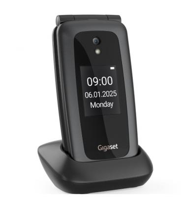 Teléfono móvil gigaset gl795 para personas mayores/ 4g/ negro