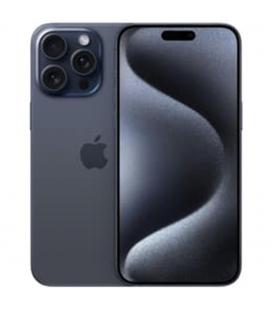 Telefono movil smartphone apple iphone 15 pro max 5g - 256gb - 6.7 pulgadas azul acondicionado