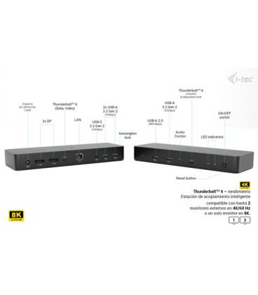 Docking station i - tec 11 en 1 + cargador 90w