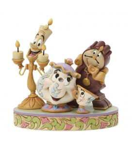 Figura enesco lumiere - la senora pott - chip y cogsworth