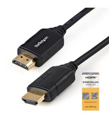 Cable hdmi 4k startech 0.5m - macho - macho - negro