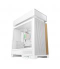 Caja ordenador gaming deepcool cl6600 wh atx rgb cristal templado blanca y madera