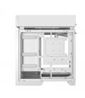 Caja ordenador gaming deepcool cl6600 wh atx rgb cristal templado blanca y madera