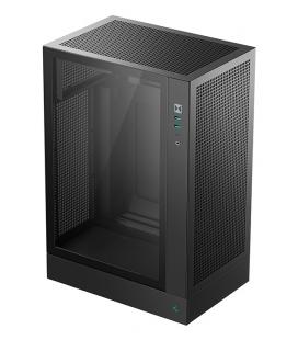 Caja ordenador gaming deepcool ch170 plus matx cristal templado negra