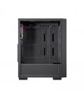 Caja ordenador gaming einarex p100 atx rgb cristal templado negra