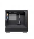 Caja ordenador gaming einarex pm400 matx rgb cristal templado negra