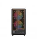 Caja ordenador gaming einarex pm400 matx rgb cristal templado negra