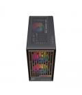 Caja ordenador gaming einarex pm400 matx rgb cristal templado negra