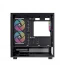 Caja ordenador gaming einarex s500 atx rgb cristal templado negra