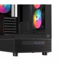Caja ordenador gaming einarex s500 atx rgb cristal templado negra