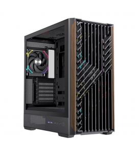 Caja ordenador gaming einarex p800 atx rgb cristal templado negra