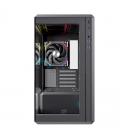 Caja ordenador gaming einarex zm800 matx rgb cristal templado negra